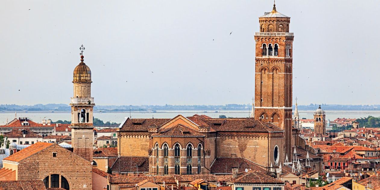 Basilica di Santa Maria Gloriosa dei Frari and Chiesa di San Pantaleone Martire (San Pantalon), Venice, Italy