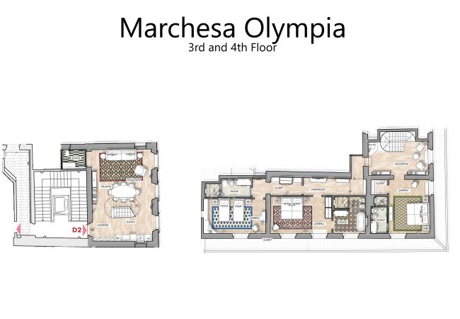 Appartement à Firenze - Marchesa Olympia Appartement à Firenze - Marchesa Olympia